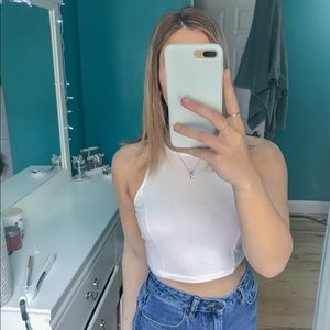 Cropped White Top